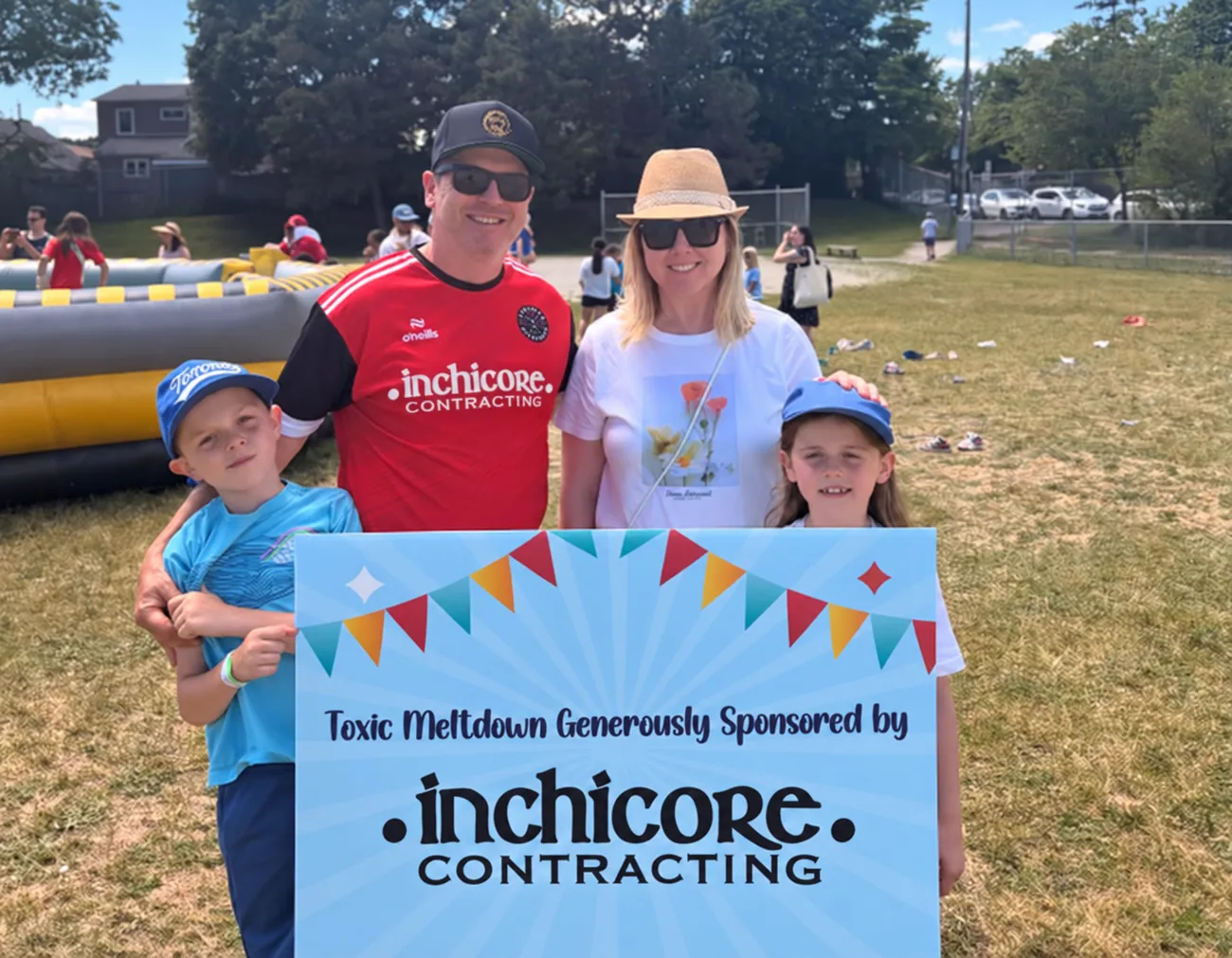 Ray and family at a sponsored community event