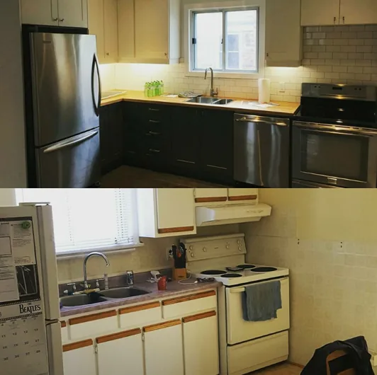 Kitchen renovation example