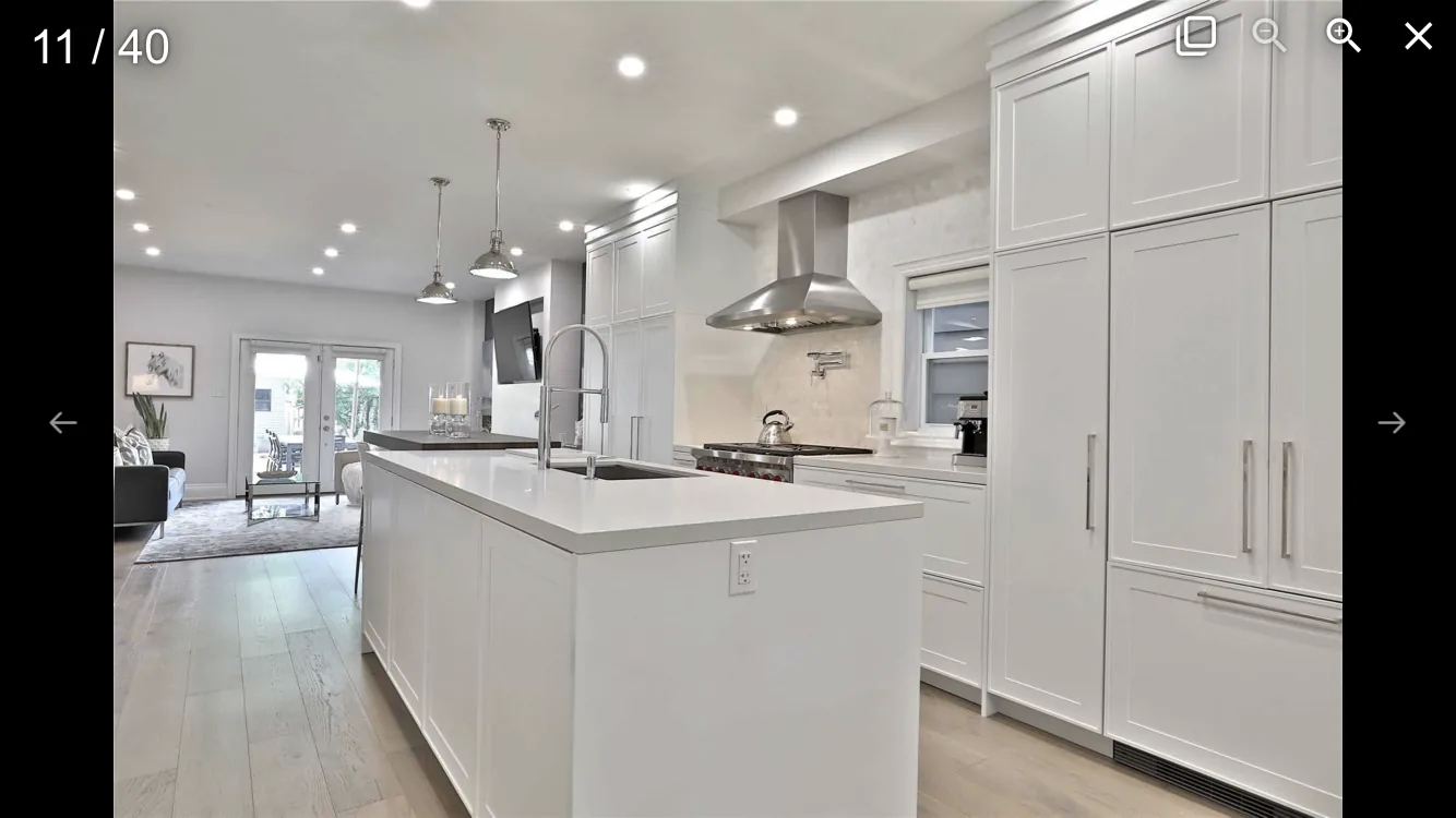 Completed kitchen renovation project