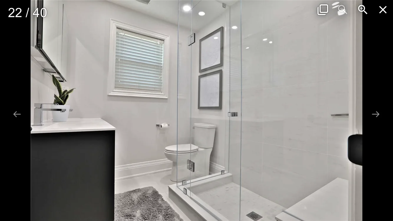 Completed bathroom renovation project